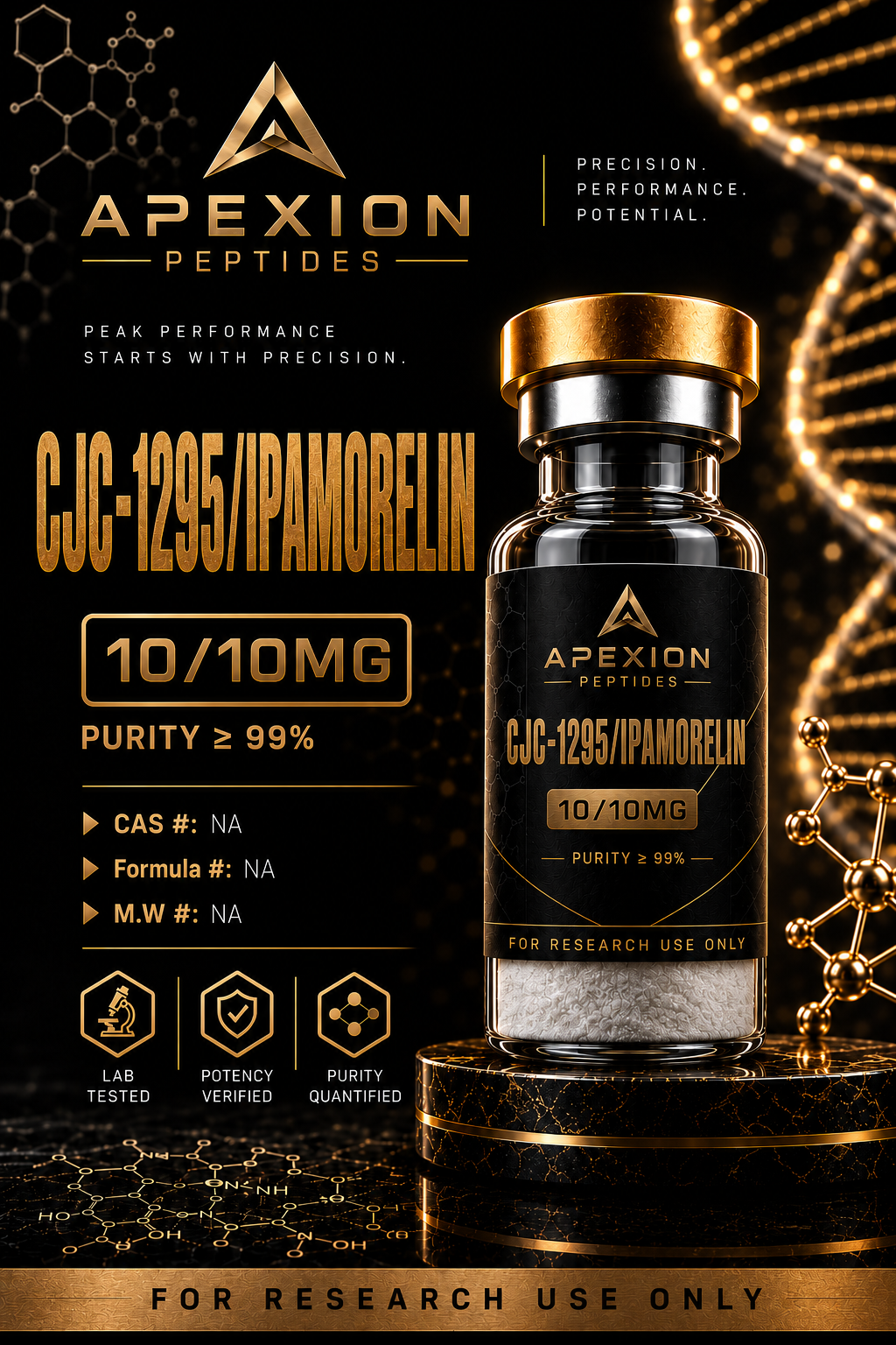 APEXION CJC-1295 NO DAC/IPAMORELIN (10/10MG)