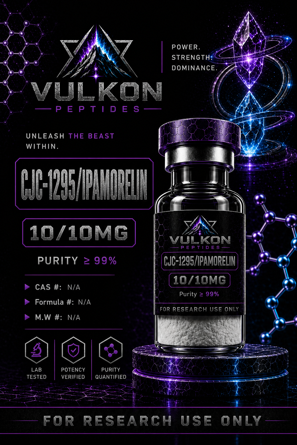 VULKON CJC-1295/IPAMORELIN (10/10mg)