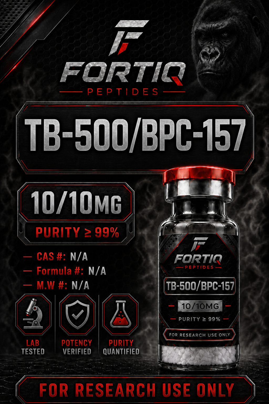 FORTIQ Wolverine (TB-500/BPC-157) 10/10mg